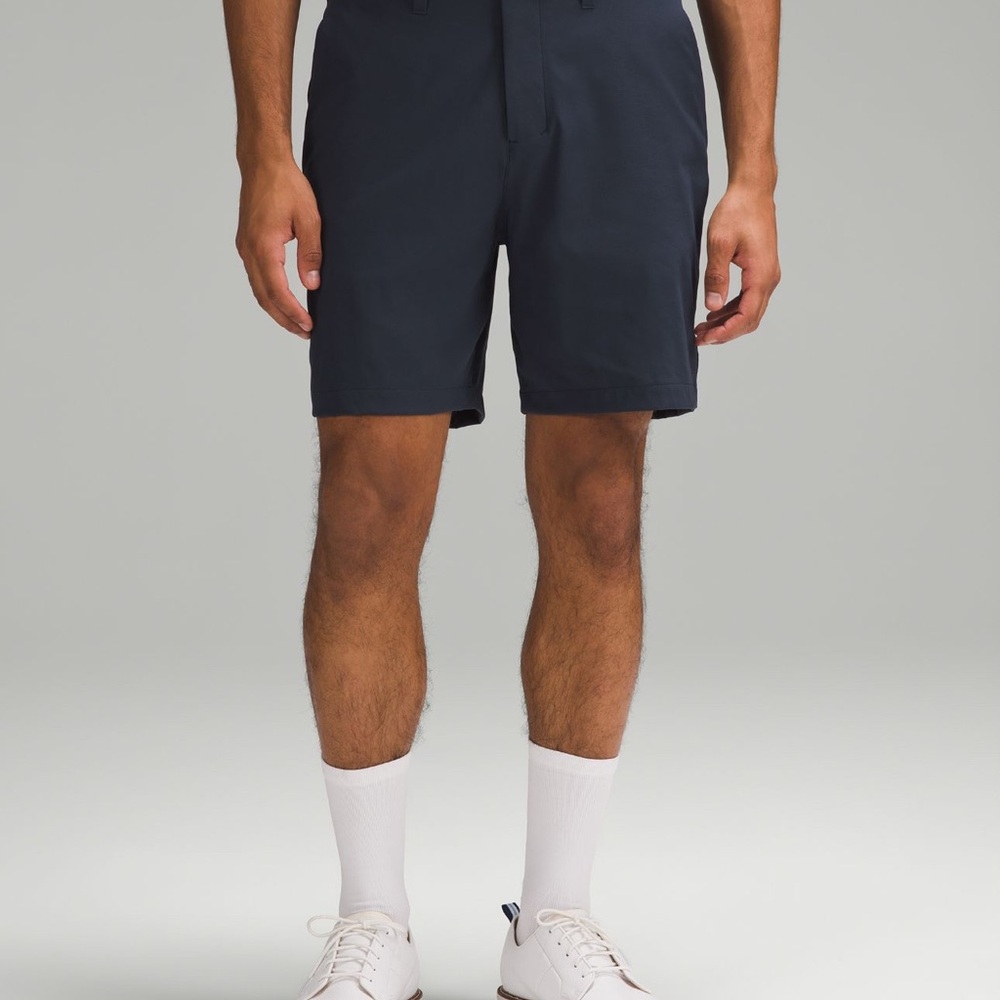Lululemon Athletica Blue Flat Front Shorts